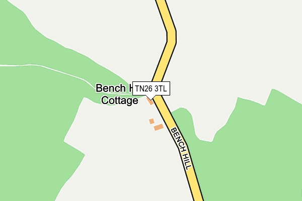 TN26 3TL map - OS OpenMap – Local (Ordnance Survey)