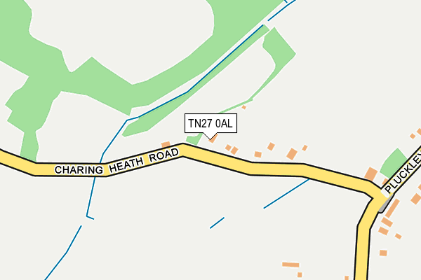 TN27 0AL map - OS OpenMap – Local (Ordnance Survey)