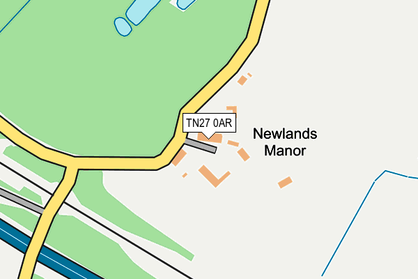 TN27 0AR map - OS OpenMap – Local (Ordnance Survey)