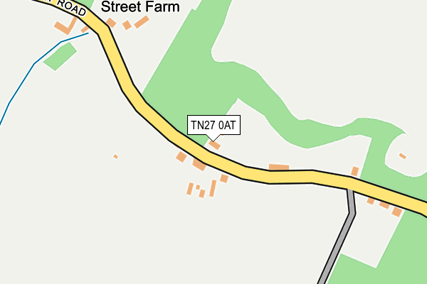 TN27 0AT map - OS OpenMap – Local (Ordnance Survey)