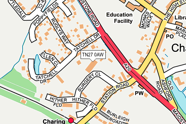 Map of CHARING PRACTICE LIMITED at local scale