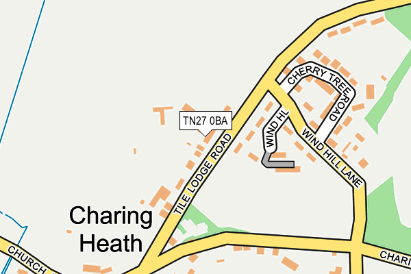 TN27 0BA map - OS OpenMap – Local (Ordnance Survey)
