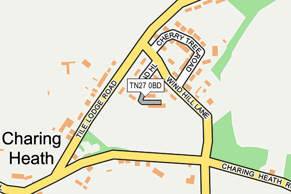 TN27 0BD map - OS OpenMap – Local (Ordnance Survey)