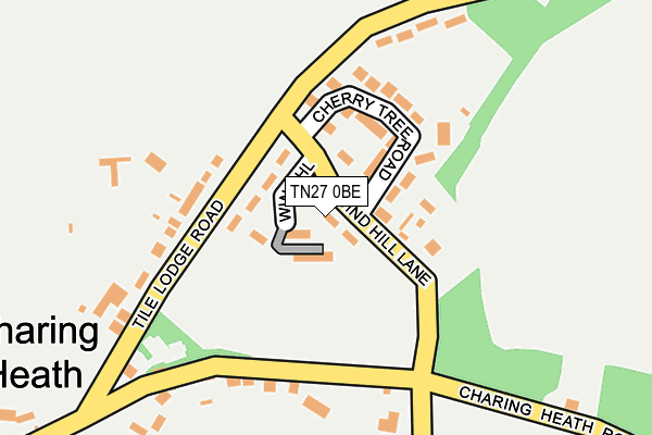 TN27 0BE map - OS OpenMap – Local (Ordnance Survey)