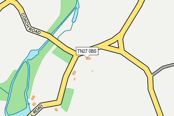 TN27 0BS map - OS OpenMap – Local (Ordnance Survey)