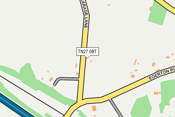 TN27 0BT map - OS OpenMap – Local (Ordnance Survey)