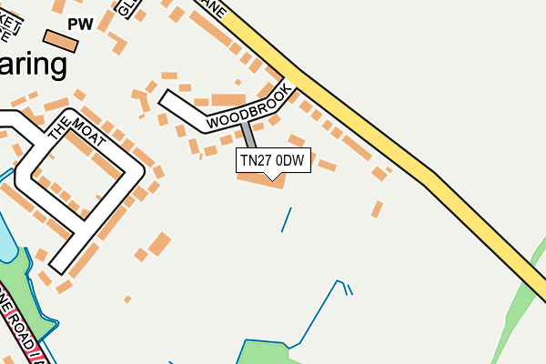 TN27 0DW map - OS OpenMap – Local (Ordnance Survey)