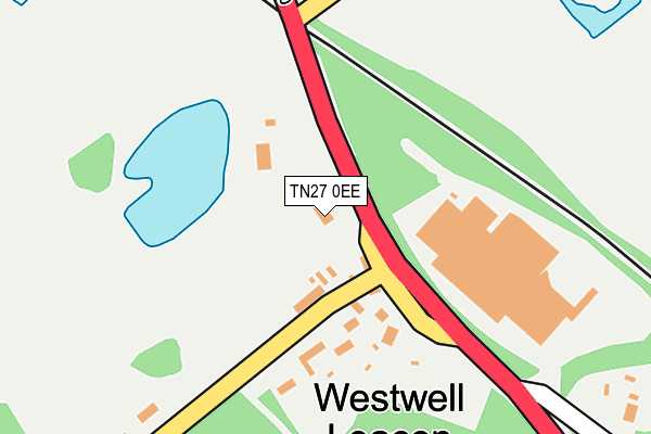 TN27 0EE map - OS OpenMap – Local (Ordnance Survey)