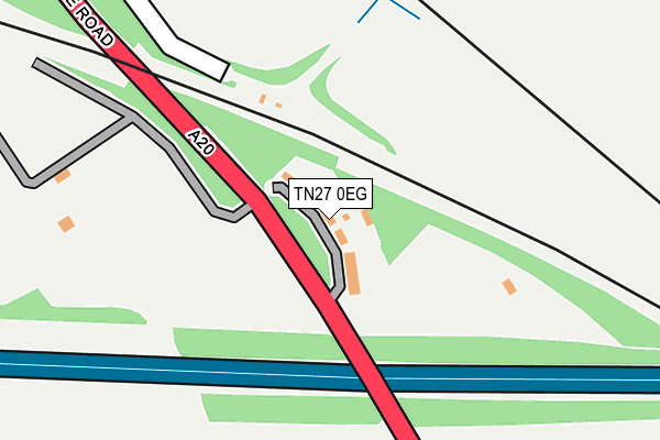 TN27 0EG map - OS OpenMap – Local (Ordnance Survey)
