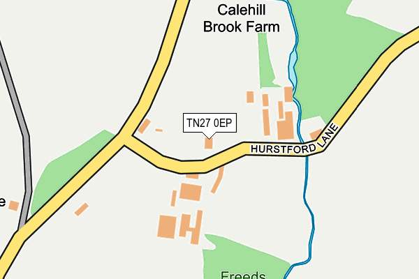 TN27 0EP map - OS OpenMap – Local (Ordnance Survey)