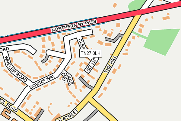 TN27 0LH map - OS OpenMap – Local (Ordnance Survey)