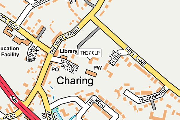 TN27 0LP map - OS OpenMap – Local (Ordnance Survey)