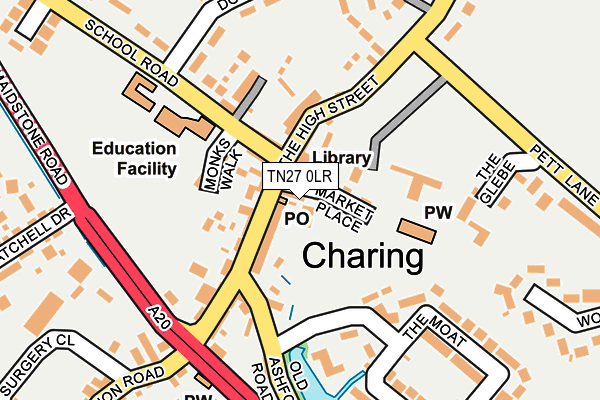 TN27 0LR map - OS OpenMap – Local (Ordnance Survey)