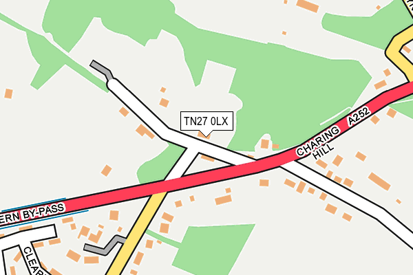 TN27 0LX map - OS OpenMap – Local (Ordnance Survey)