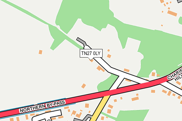 TN27 0LY map - OS OpenMap – Local (Ordnance Survey)