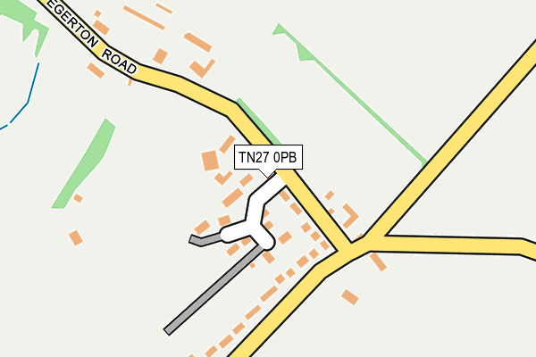 TN27 0PB map - OS OpenMap – Local (Ordnance Survey)