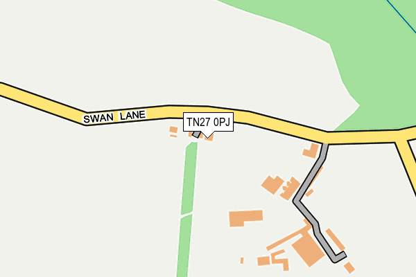 TN27 0PJ map - OS OpenMap – Local (Ordnance Survey)