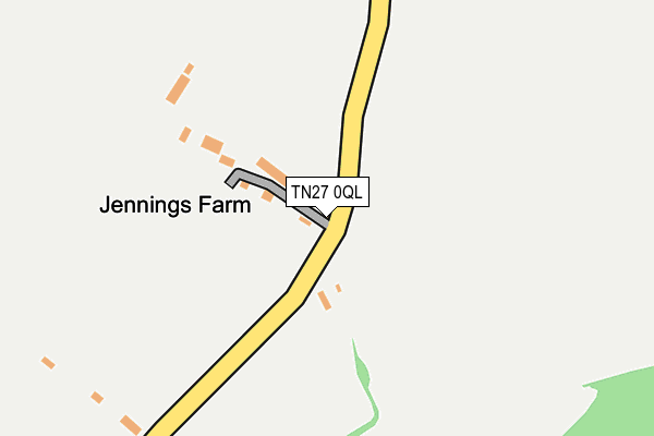 TN27 0QL map - OS OpenMap – Local (Ordnance Survey)