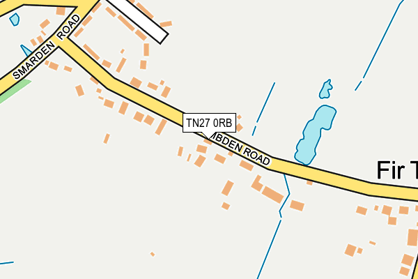 TN27 0RB map - OS OpenMap – Local (Ordnance Survey)