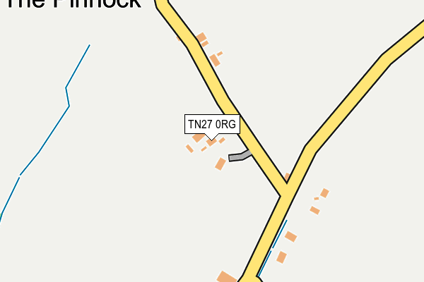 TN27 0RG map - OS OpenMap – Local (Ordnance Survey)