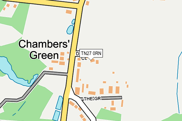 TN27 0RN map - OS OpenMap – Local (Ordnance Survey)