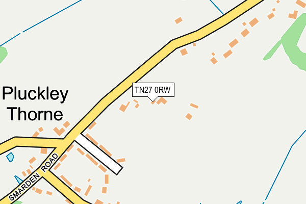 TN27 0RW map - OS OpenMap – Local (Ordnance Survey)