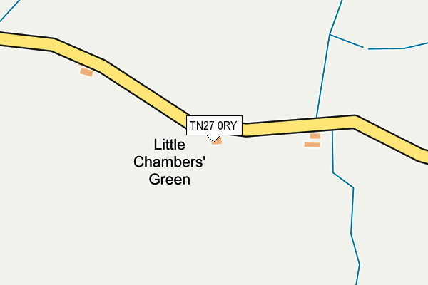 TN27 0RY map - OS OpenMap – Local (Ordnance Survey)