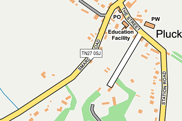 TN27 0SJ map - OS OpenMap – Local (Ordnance Survey)