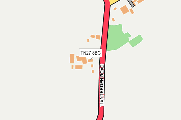 TN27 8BG map - OS OpenMap – Local (Ordnance Survey)