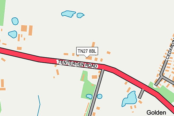 TN27 8BL map - OS OpenMap – Local (Ordnance Survey)