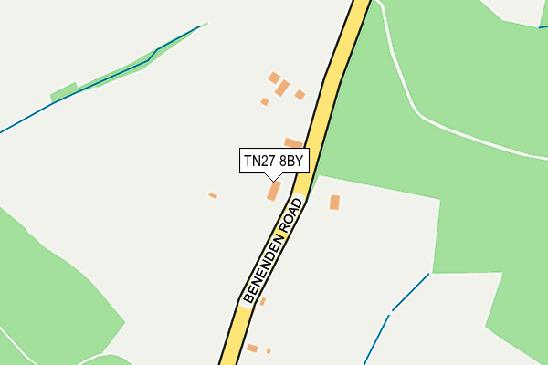 TN27 8BY map - OS OpenMap – Local (Ordnance Survey)