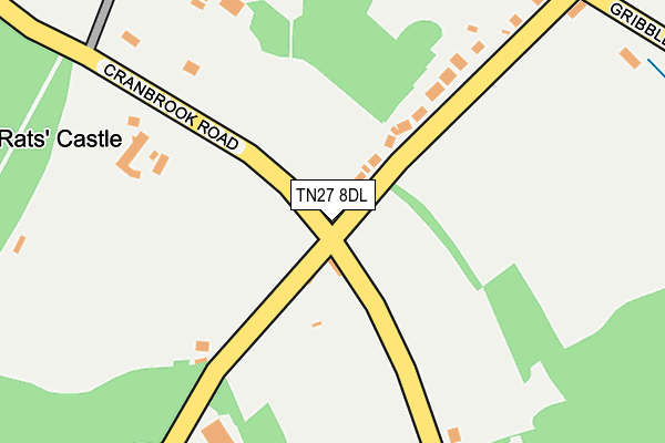 TN27 8DL map - OS OpenMap – Local (Ordnance Survey)