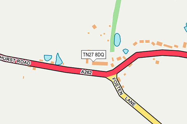 TN27 8DQ map - OS OpenMap – Local (Ordnance Survey)