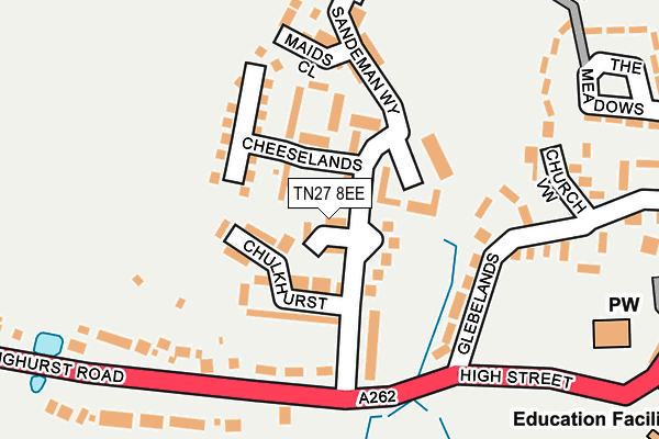 TN27 8EE map - OS OpenMap – Local (Ordnance Survey)