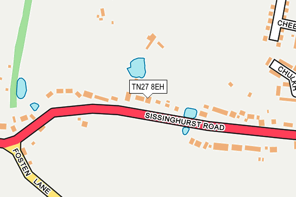 TN27 8EH map - OS OpenMap – Local (Ordnance Survey)