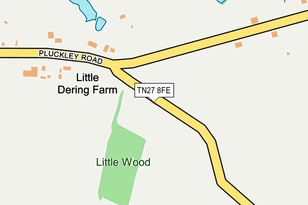 TN27 8FE map - OS OpenMap – Local (Ordnance Survey)