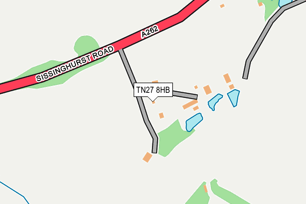 TN27 8HB map - OS OpenMap – Local (Ordnance Survey)