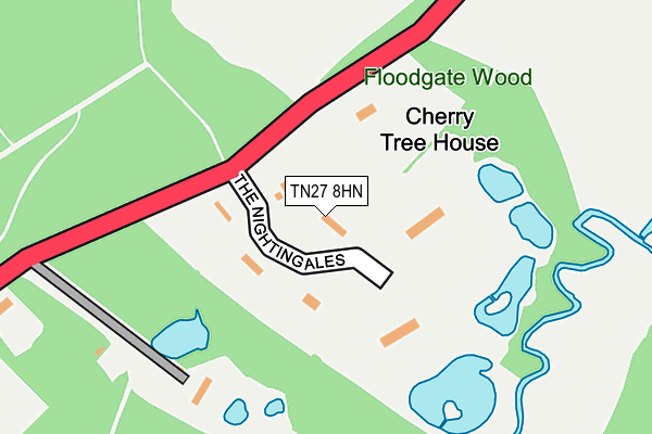 TN27 8HN map - OS OpenMap – Local (Ordnance Survey)