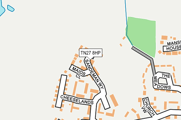 TN27 8HP map - OS OpenMap – Local (Ordnance Survey)