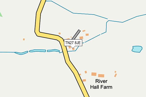 TN27 8JE map - OS OpenMap – Local (Ordnance Survey)