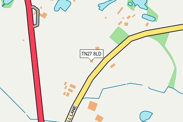 TN27 8LD map - OS OpenMap – Local (Ordnance Survey)