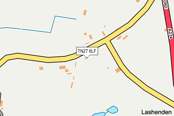 TN27 8LF map - OS OpenMap – Local (Ordnance Survey)