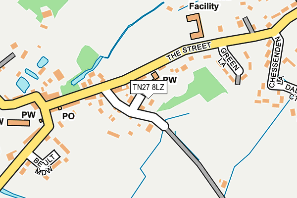 TN27 8LZ map - OS OpenMap – Local (Ordnance Survey)