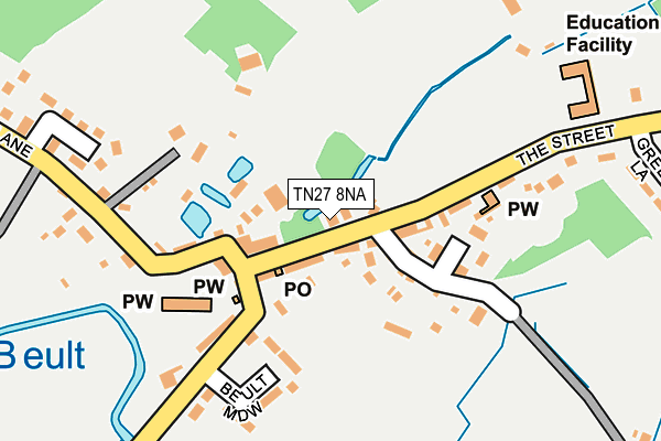 TN27 8NA map - OS OpenMap – Local (Ordnance Survey)