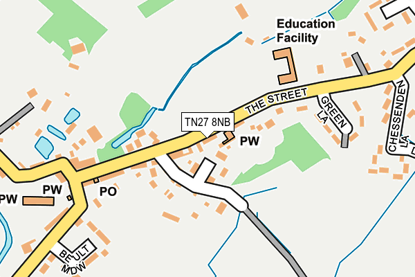 TN27 8NB map - OS OpenMap – Local (Ordnance Survey)