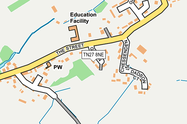 TN27 8NE map - OS OpenMap – Local (Ordnance Survey)