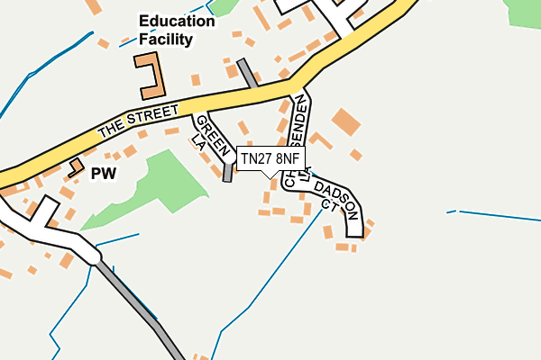 TN27 8NF map - OS OpenMap – Local (Ordnance Survey)