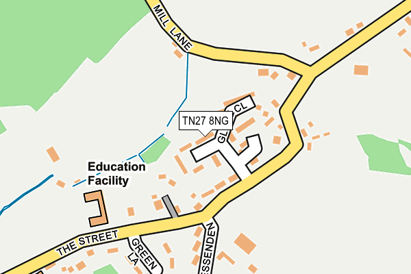 TN27 8NG map - OS OpenMap – Local (Ordnance Survey)