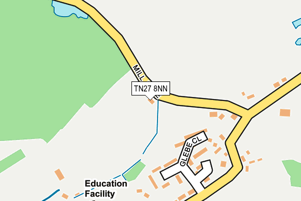 TN27 8NN map - OS OpenMap – Local (Ordnance Survey)