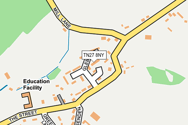 TN27 8NY map - OS OpenMap – Local (Ordnance Survey)